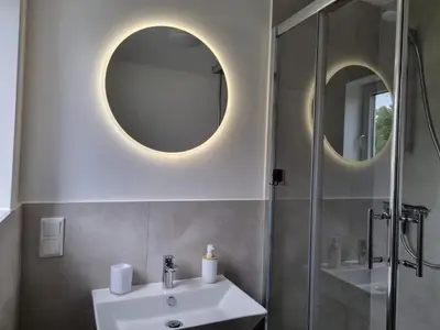Ein Badezimmer in der Unterkunft Schöne Ferienwohnung zentral in Koblenz (HG)