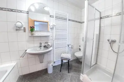 Ein Badezimmer in der Unterkunft Ferienwohnungen Oswald Friederich