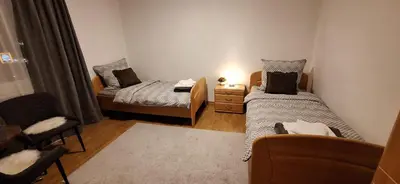 Ein Bett oder Betten in einem Zimmer der Unterkunft Haus Sissi