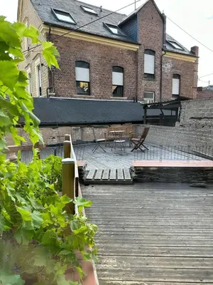 Ein Balkon oder eine Terrasse in der Unterkunft Ferienwohnung Vogtei7