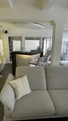 Ein Sitzbereich in der Unterkunft Event-Ferienwohnung