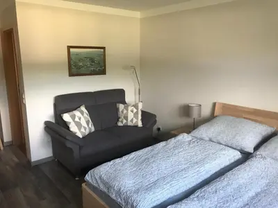 Ein Bett oder Betten in einem Zimmer der Unterkunft Im alten Büro