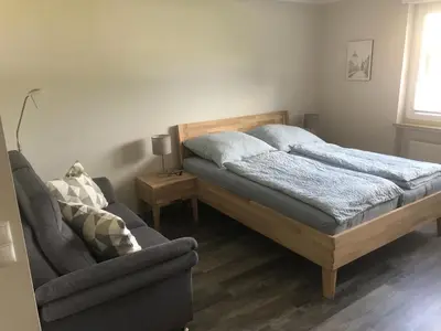 Ein Bett oder Betten in einem Zimmer der Unterkunft Im alten Büro