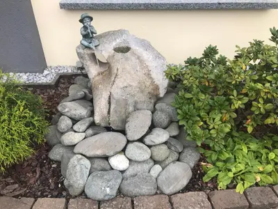 Ein Garten an der Unterkunft Im alten Büro
