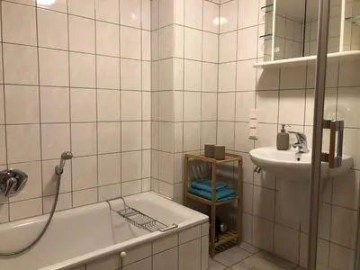 Ein Badezimmer in der Unterkunft Moselidylle und Cityflair - Ferienwohnung Beth
