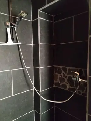 Ein Badezimmer in der Unterkunft Kleines Häuschen am RheinSteig