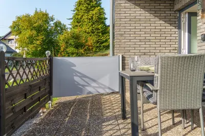 Ein Balkon oder eine Terrasse in der Unterkunft Ferienwohnung Auf Sarret