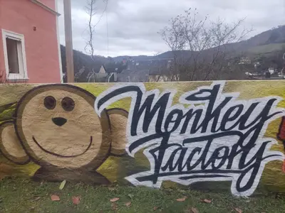Ein allgemeiner Bergblick oder ein Berglick von des Hostels aus