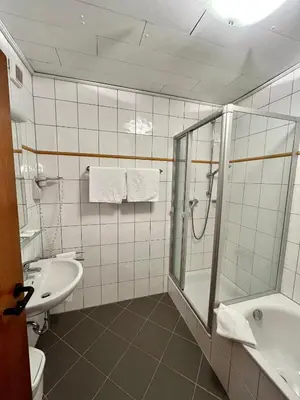 Ein Badezimmer in der Unterkunft Terra Ventura Hotel