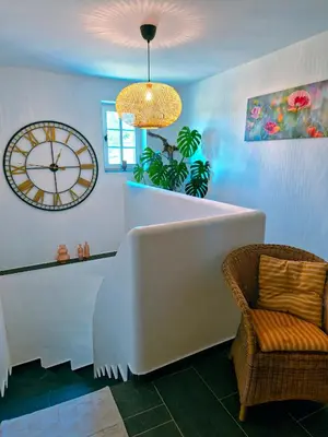 Ein Sitzbereich in der Unterkunft Ferienhaus 