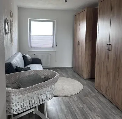 Ein Sitzbereich in der Unterkunft Ferienwohnung Mesdag