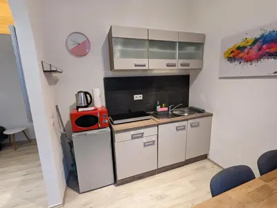 Küche/Küchenzeile in der Unterkunft Schönes Apartment am Rhein - Zentral 1