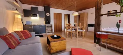 Küche/Küchenzeile in der Unterkunft Haus Zehnthof
