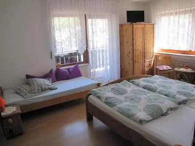 Ein Bett oder Betten in einem Zimmer der Unterkunft B&B Panoramablick