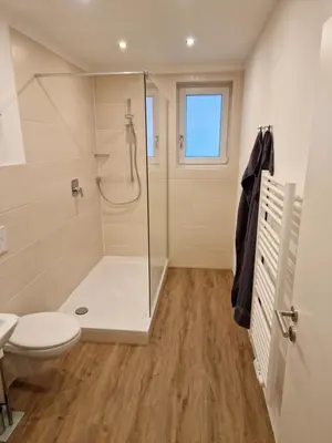 Ein Badezimmer in der Unterkunft Ferienwohnungen Lenz