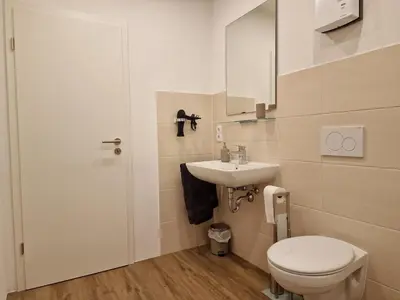 Ein Badezimmer in der Unterkunft Ferienwohnungen Lenz