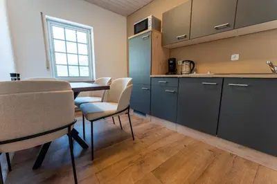 Küche/Küchenzeile in der Unterkunft Moselresidenz Bellevue Alf Apartment Arrastal