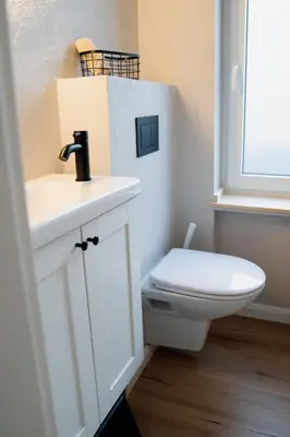 Ein Badezimmer in der Unterkunft Moselzeit