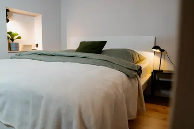 Ein Bett oder Betten in einem Zimmer der Unterkunft Moselzeit