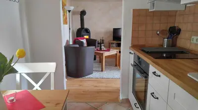 Küche/Küchenzeile in der Unterkunft Maifeld-Fewo Rhapsodie