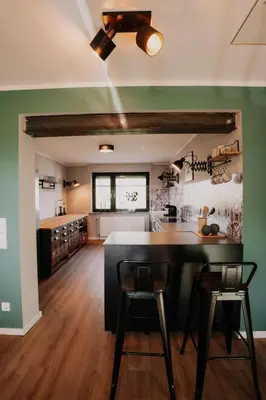 Küche/Küchenzeile in der Unterkunft Ruhiges Soonwald Cottage