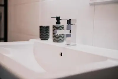 Ein Badezimmer in der Unterkunft Ruhiges Soonwald Cottage