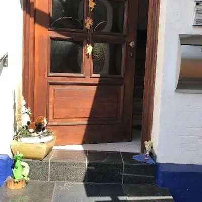 Doppelzimmer erste Etage Richtung Garten in Privathaus mit Terasse und Kinderzimmer