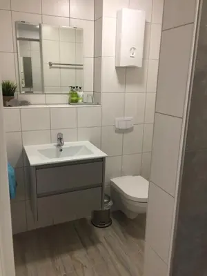 Ein Badezimmer in der Unterkunft Appartment Simmertal
