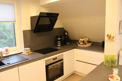 Küche/Küchenzeile in der Unterkunft Kleine Auszeit, schöne Ferienwohnung