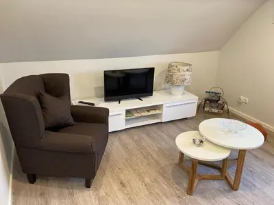 TV/Unterhaltungsangebot in der Unterkunft Kleine Auszeit, schöne Ferienwohnung