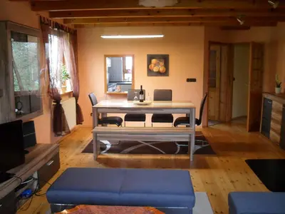 Küche/Küchenzeile in der Unterkunft Ferienwohnung Stablo