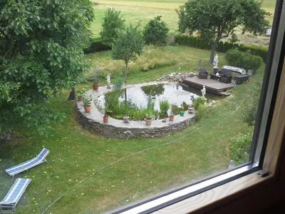 Ein Garten an der Unterkunft Ferienwohnung Stablo