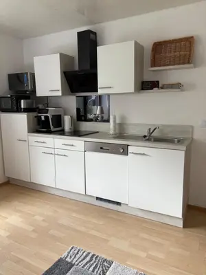 Küche/Küchenzeile in der Unterkunft Ferienwohnung Wahlich