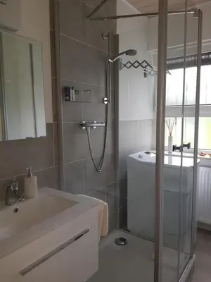Ein Badezimmer in der Unterkunft Ferienwohnung Wahlich