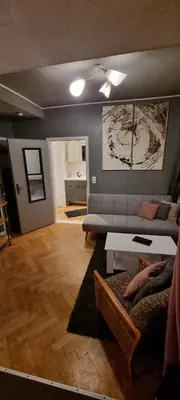 Ein Sitzbereich in der Unterkunft Klein aber fein