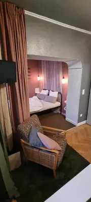 Ein Bett oder Betten in einem Zimmer der Unterkunft Klein aber fein