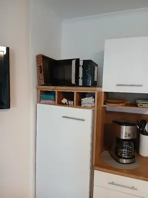 Küche/Küchenzeile in der Unterkunft Ferienwohnung May