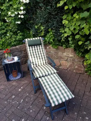 Ein Garten an der Unterkunft Ferienwohnung May