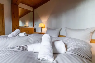 Ein Bett oder Betten in einem Zimmer der Unterkunft Haus Koinonia