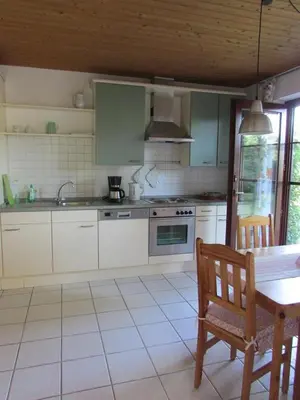 Küche/Küchenzeile in der Unterkunft Ferienhaus an der Austwies