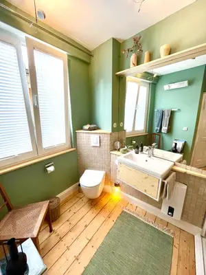 Ein Badezimmer in der Unterkunft Historisches Apartment Minimalus