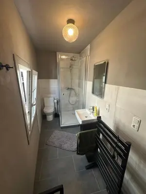 Ein Badezimmer in der Unterkunft Ferienhaus Fridolin