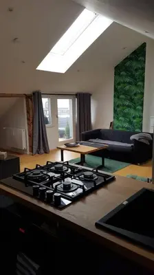 Küche/Küchenzeile in der Unterkunft HomeSweetHome#Bingen