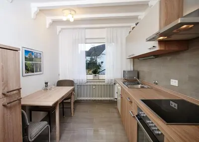 Küche/Küchenzeile in der Unterkunft Ferienwohnung Stölben