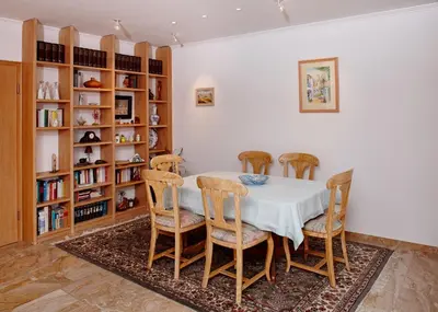 Die Bibliothek in der Ferienwohnung