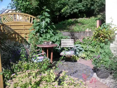 Ein Garten an der Unterkunft Ferienwohnung Herrig