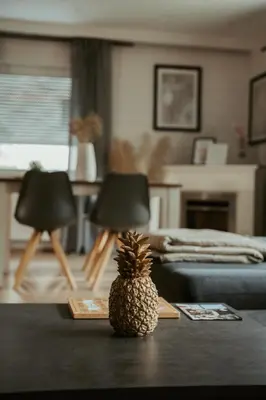 Ein Sitzbereich in der Unterkunft Ferienwohnung „Göttschied“