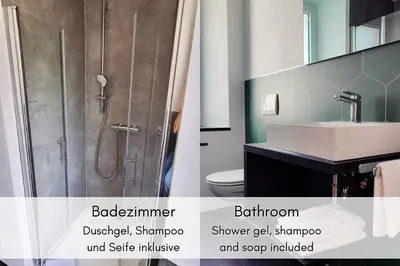 Ein Badezimmer in der Unterkunft Winzerhaus am Calmont - Charme & Moselblick