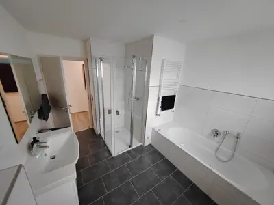 Ein Badezimmer in der Unterkunft Ferienweingut Kappes