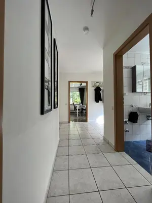 Ein Sitzbereich in der Unterkunft Ferienwohnung Mara
